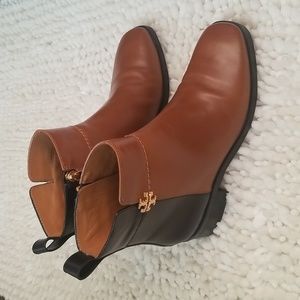 Tory Burch Two Tone Mid Boot, Sz-6.5